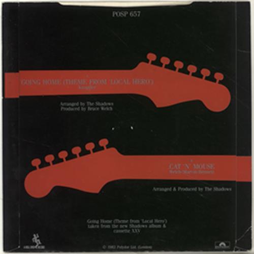 The Shadows Going Home 7" vinyl single (7 inch record / 45) UK SHD07GO701284