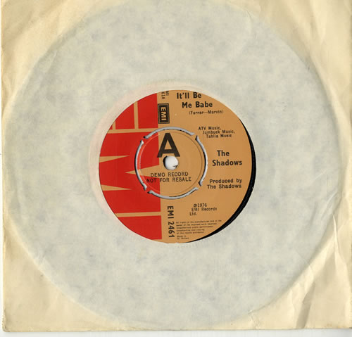 The Shadows It'll Be Me Babe 7" vinyl single (7 inch record / 45) UK SHD07IT600749