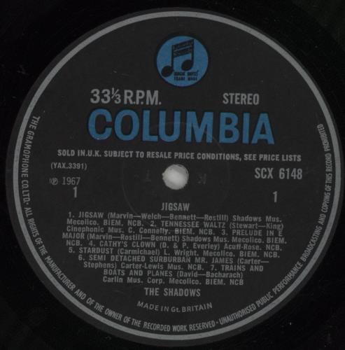 The Shadows Jigsaw - 1st vinyl LP album (LP record) UK SHDLPJI301170