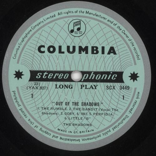 The Shadows Out Of The Shadows - 1st vinyl LP album (LP record) UK SHDLPOU740703