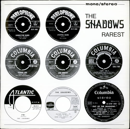 The Shadows Rarest vinyl LP album (LP record) German SHDLPRA505955