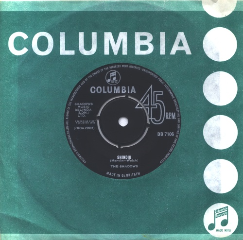 The Shadows Shindig 7" vinyl single (7 inch record / 45) UK SHD07SH269942