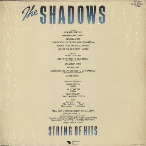 The Shadows String Of Hits vinyl LP album (LP record) UK SHDLPST883467