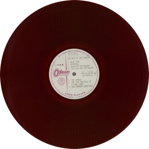 The Shadows The Best Of The Shadows - Red Vinyl vinyl LP album (LP record) Japanese SHDLPTH608264