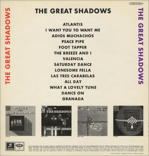The Shadows The Great Shadows vinyl LP album (LP record) German SHDLPTH240562