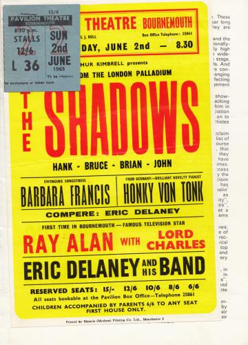 The Shadows The Shadows And An All Star Show + Flyer & Ticket tour programme UK SHDTRTH710200