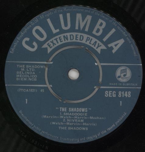 The Shadows The Shadows No. 2 - 1st 7" vinyl single (7 inch record / 45) UK SHD07TH377139