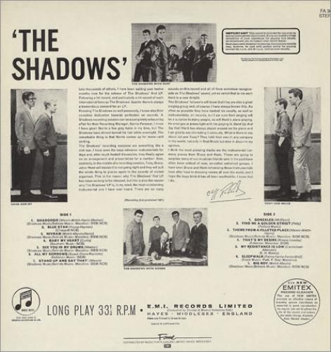 The Shadows The Shadows vinyl LP album (LP record) UK SHDLPTH228127