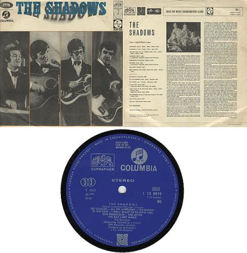 The Shadows The Shadows vinyl LP album (LP record) Czech SHDLPTH326042