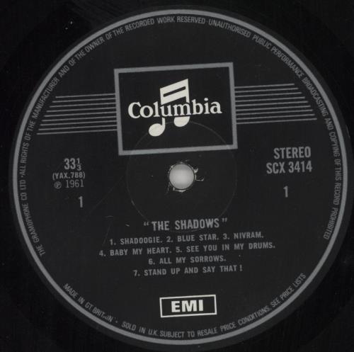 The Shadows The Shadows vinyl LP album (LP record) UK SHDLPTH861852