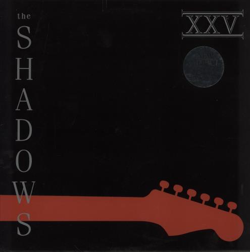 The Shadows XXV - Hype Sticker vinyl LP album (LP record) UK SHDLPXX750533
