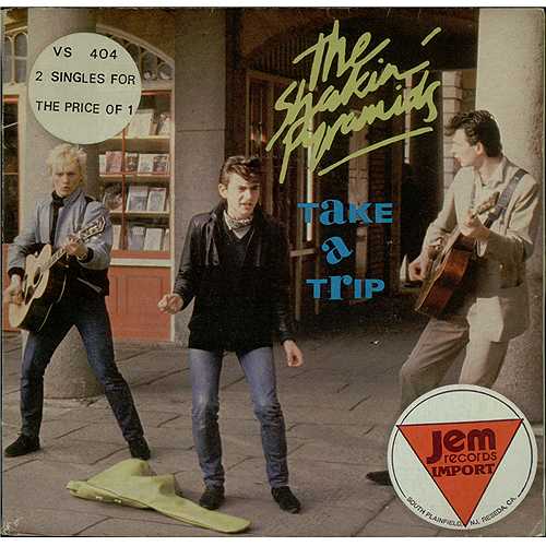 The Shakin' Pyramids Take A Trip - Stickered 7" vinyl single (7 inch record / 45) UK PYI07TA408942