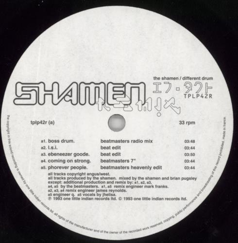 The Shamen Different Drum 2-LP vinyl record set (Double LP Album) UK SHA2LDI861120
