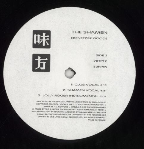 The Shamen Ebeneezer Goode 12" vinyl single (12 inch record / Maxi-single) UK SHA12EB517861