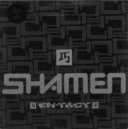 The Shamen En-Tact - hype sticker & Insert 2-LP vinyl record set (Double LP Album) UK SHA2LEN874008