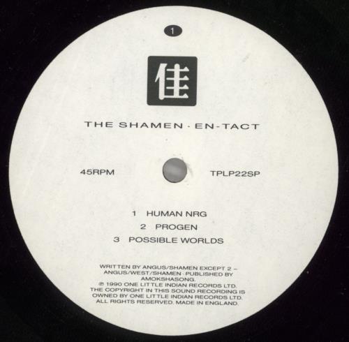 The Shamen En-Tact - hype sticker & Insert 2-LP vinyl record set (Double LP Album) UK SHA2LEN874008