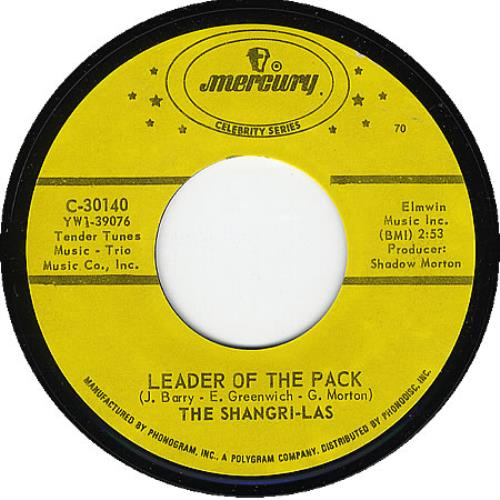 The Shangri-Las Leader Of The Pack 7" vinyl single (7 inch record / 45) US SH007LE358265