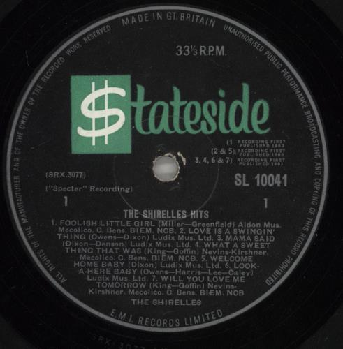 The Shirelles The Shirelles Hits - VG vinyl LP album (LP record) UK SRLLPTH875598