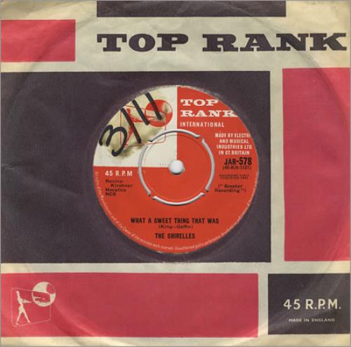 The Shirelles What A Sweet Thing That Was 7" vinyl single (7 inch record / 45) UK SRL07WH405747