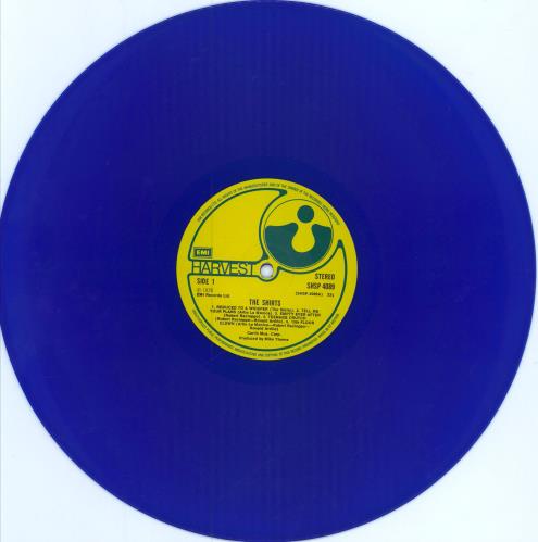 The Shirts The Shirts - Blue Vinyl -promo vinyl LP album (LP record) UK TH6LPTH786238