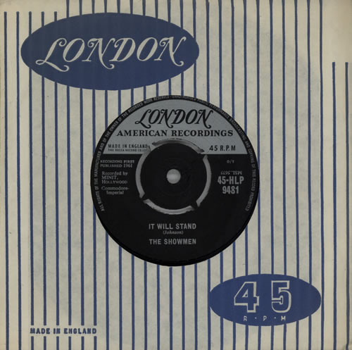 The Showmen It Will Stand 7" vinyl single (7 inch record / 45) UK 7SH07IT571014
