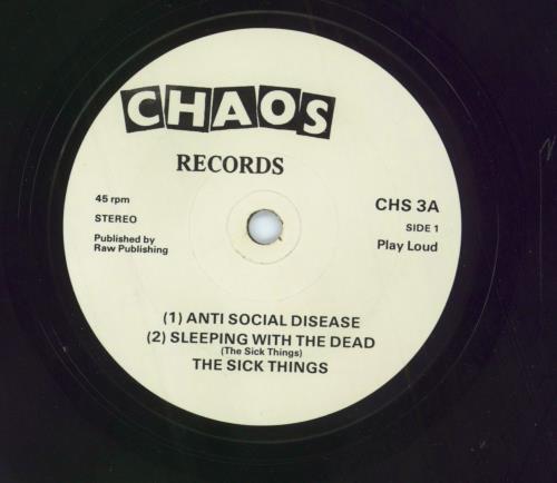 The Sick Things The Legendary Sick Things EP 7" vinyl single (7 inch record / 45) UK 42H07TH794086