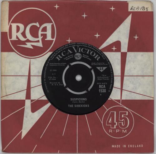 The Sidekicks Suspicions 7" vinyl single (7 inch record / 45) UK 1TE07SU752639