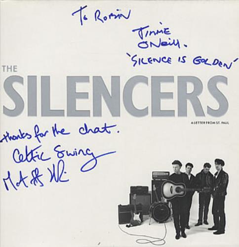 The Silencers A Letter From St Paul - Autographed! vinyl LP album (LP record) UK SLCLPAL314983