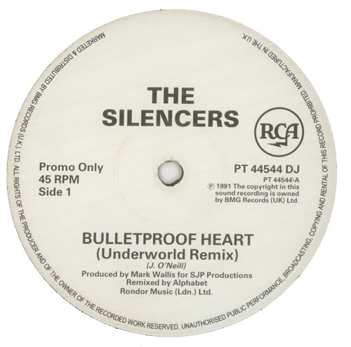 The Silencers Bulletproof Heart 12" vinyl single (12 inch record / Maxi-single) UK SLC12BU445104