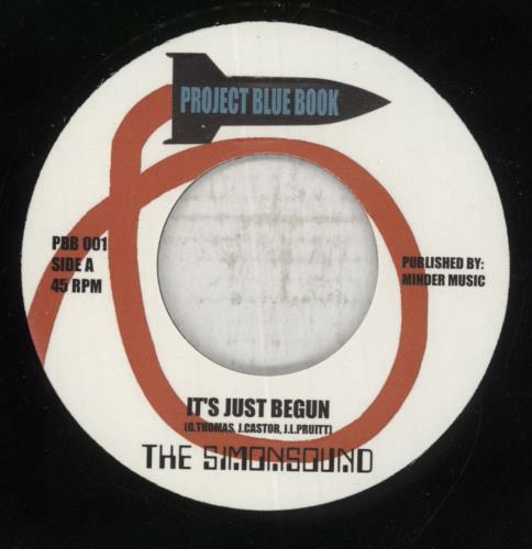 The Simonsound It's Just Begun 7" vinyl single (7 inch record / 45) UK 8HO07IT854217