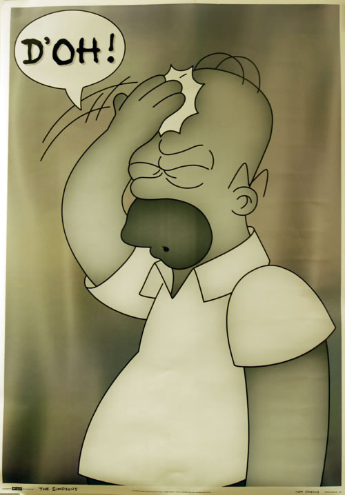 The Simpsons D'Oh! poster UK TSIPODO609221