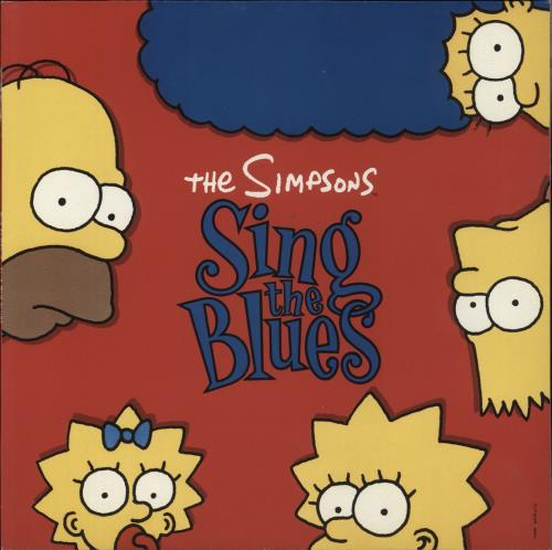 The Simpsons Sing The Blues - Promo Stickered vinyl LP album (LP record) German TSILPSI863915