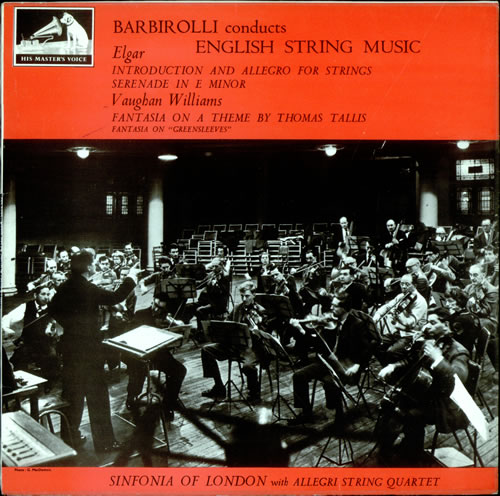 The Sinfonia Of London Barbirolli Conducts English String Music - 4th vinyl LP album (LP record) UK V76LPBA525725