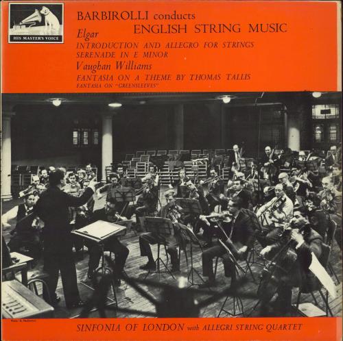 The Sinfonia Of London Barbirolli Conducts English String Music - 5th vinyl LP album (LP record) UK V76LPBA775062
