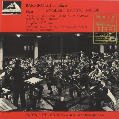 The Sinfonia Of London Barbirolli Conducts English String Music - Nimbus Supercut vinyl LP album (LP record) UK V76LPBA501366
