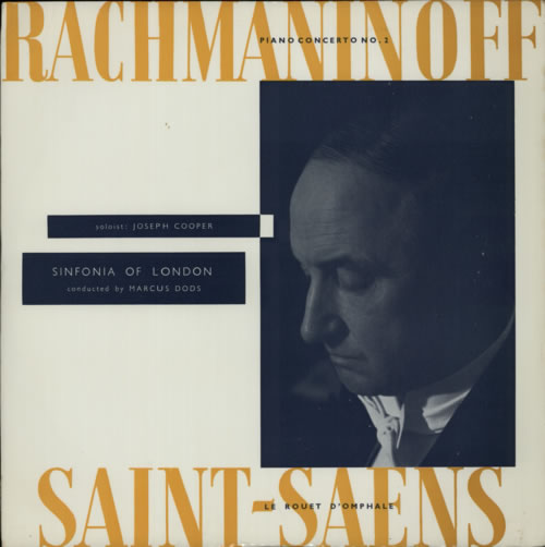 The Sinfonia Of London Rachmaninoff / Saint-Saens vinyl LP album (LP record) UK V76LPRA596019