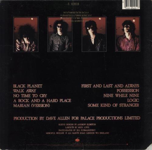 The Sisters Of Mercy First And Last And Always vinyl LP album (LP record) US SOMLPFI888011