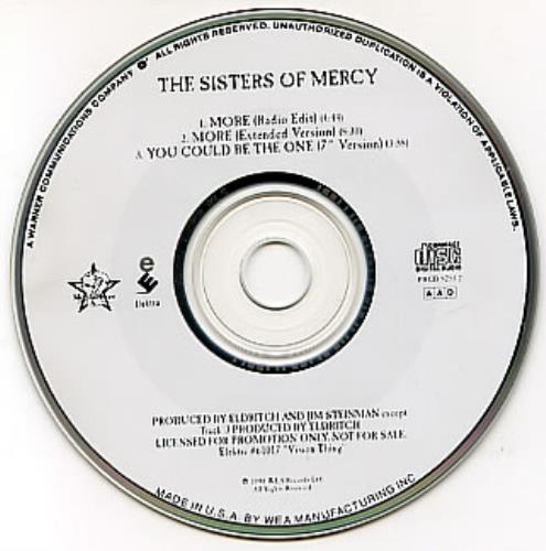 The Sisters Of Mercy More CD single (CD5 / 5") US SOMC5MO36324