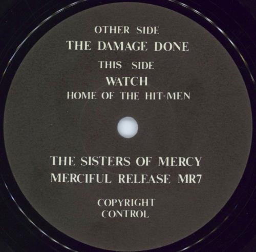 The Sisters Of Mercy The Damage Done 7" vinyl single (7 inch record / 45) UK SOM07TH05550