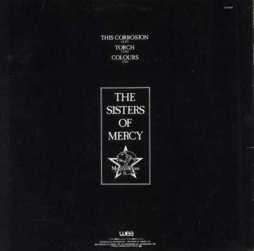 The Sisters Of Mercy This Corrosion 12" vinyl single (12 inch record / Maxi-single) Canadian SOM12TH97062