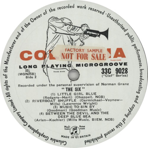 The Six The Six - Factory Sample 10" vinyl single (10 inch record) UK U8Q10TH600450