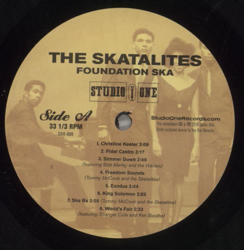 The Skatalites Foundation Ska 2-LP vinyl record set (Double LP Album) US 4SK2LFO857750