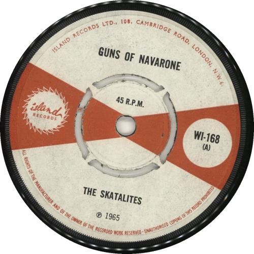 The Skatalites Guns Of Navarone - 4pr 7" vinyl single (7 inch record / 45) UK 4SK07GU689456