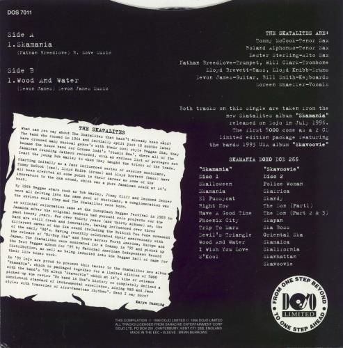 The Skatalites Skamania 7" vinyl single (7 inch record / 45) UK 4SK07SK808186
