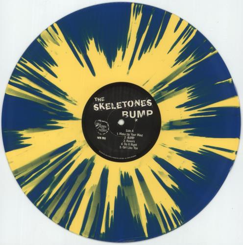 The Skeletones Bump - Yellow & Blue Splatter Vinyl vinyl LP album (LP record) US 96LLPBU883577