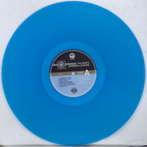The Skints Swimming Lessons - Blue Vinyl vinyl LP album (LP record) UK 5KGLPSW820801