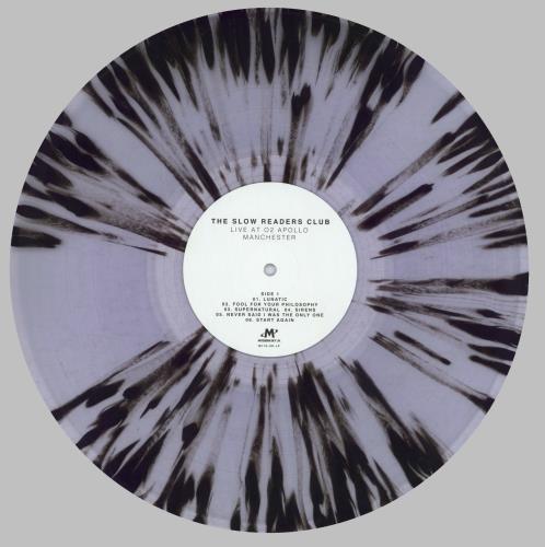 The Slow Readers Club Live At O2 Apollo Manchester - Black Splattered Vinyl + DVD 2-LP vinyl record set (Double LP Album) UK 4J42LLI833228