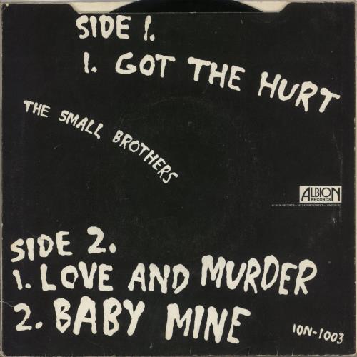 The Small Brothers Got The Hurt 7" vinyl single (7 inch record / 45) UK 9KH07GO866463