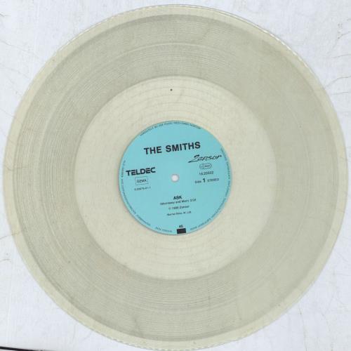 The Smiths Ask - Clear Vinyl 12" vinyl single (12 inch record / Maxi-single) German SMI12AS821316