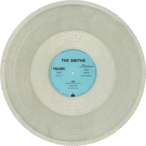 The Smiths Ask - Clear Vinyl 12" vinyl single (12 inch record / Maxi-single) German SMI12AS09206